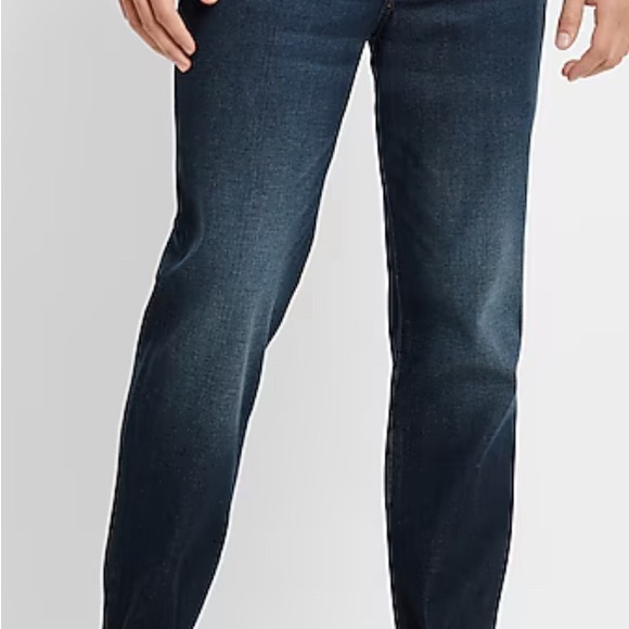 Express Men’s Slim Dark Wash Stretch Jeans NWT Size 28x32 - Picture 2 of 6